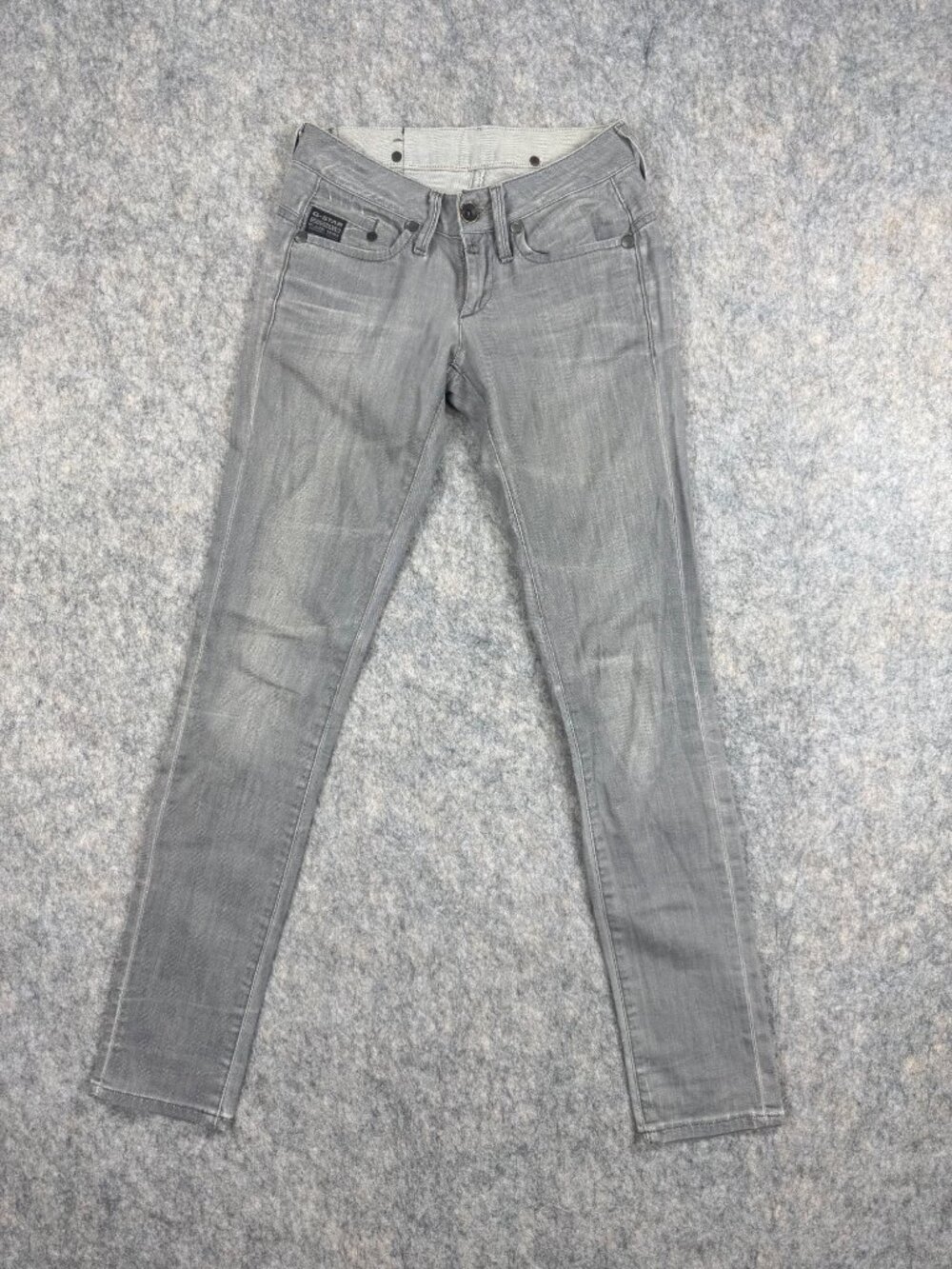 G Star Originals Raw Denim Womens Jeans Sz 24 Gray Midge Skinny